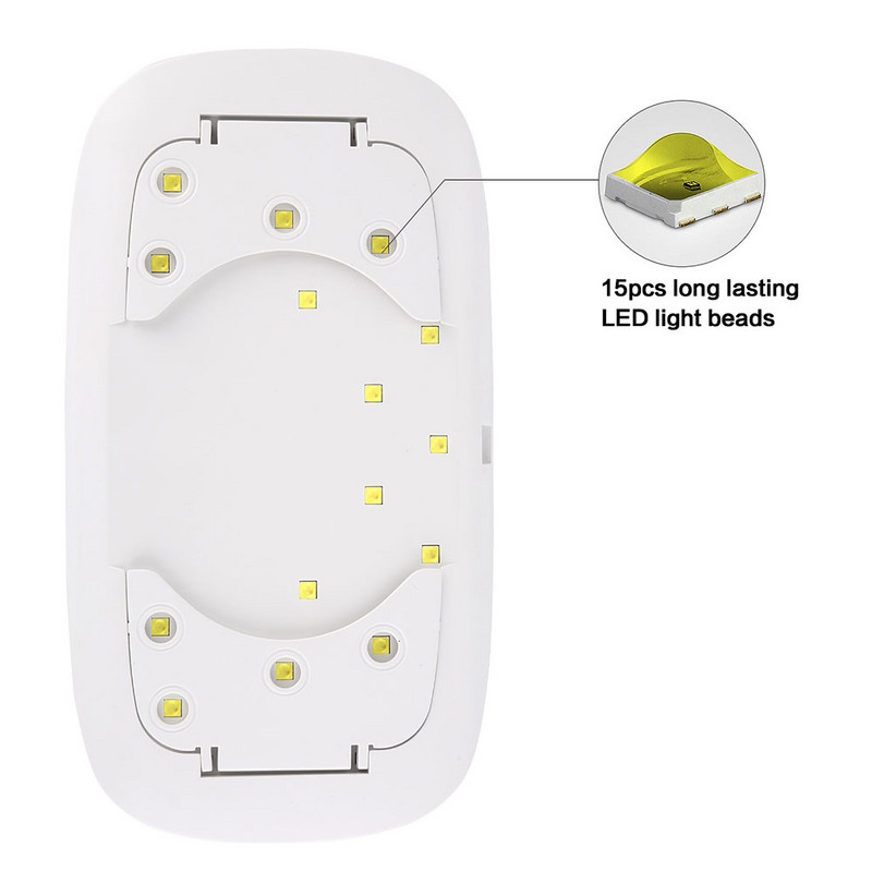 SUNUV SUNmini2 UV LED lámpa sunuv lámpa köröm Mini hordozható körömszárító USB kábellel Gél körömlakk szárító Ajándék Otthoni Utazás