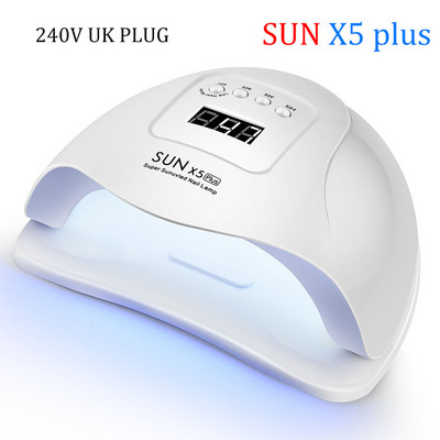 SUNX5 Plus 72W/54W UV lámpa LED körömlámpa körömszárító napfény manikűr zselés körmökhöz Lámpaszárítás gél lakkhoz