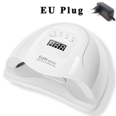 UV LED lámpa körömszárítóhoz manikűr körömlámpa érintőkapcsolóval Mozgásérzékelő LCD kijelző Gyorsan kötődő minden típusú köröm géllakk
