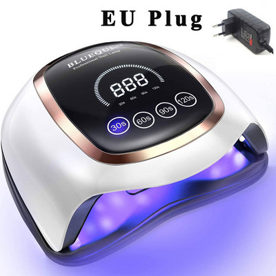 UV LED lámpa körömszárítóhoz manikűr körömlámpa érintőkapcsolóval Mozgásérzékelő LCD kijelző Gyorsan kötődő minden típusú köröm géllakk