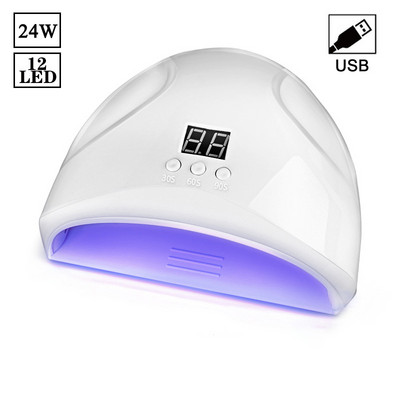 UV LED lámpa körömszárítóhoz manikűr körömlámpa érintőkapcsolóval Mozgásérzékelő LCD kijelző Gyorsan kötődő minden típusú köröm géllakk
