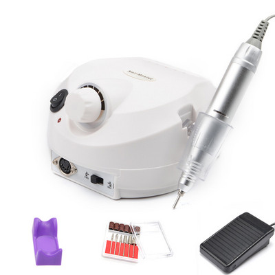35000 RPM elektrinė nagų gręžimo mašina, skirta profesionaliam manikiūro nagų poliruokliui šlifuoti nagus priedai