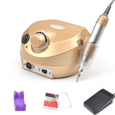 35000 RPM elektrinė nagų gręžimo mašina, skirta profesionaliam manikiūro nagų poliruokliui šlifuoti nagus priedai