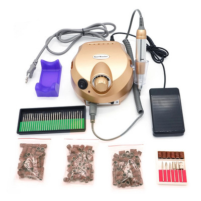 35000 RPM elektrinė nagų gręžimo mašina, skirta profesionaliam manikiūro nagų poliruokliui šlifuoti nagus priedai
