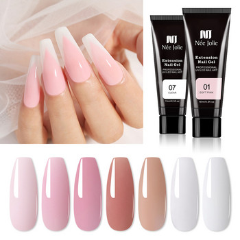 Σετ τζελ νυχιών Poly for Quick Extension Μανικιούρ νυχιών Polygels with UV Lamp Finger Extend Acrylic Solution Gel Polish Nail Art Kit