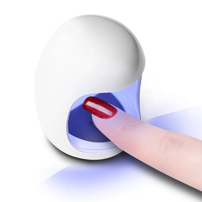 Mini Körömszárító USB UV LED lámpa Körömdíszítő manikűr eszközök Tojásforma Design 30S Gyorsan száradó kötőlámpa géllakkhoz