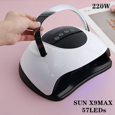SUN X5 Plus UV LED lámpa 72W új körömszárító automata érzékelővel LCD kijelző körmök UV lámpa zselés lakkhoz gyorsan kötődő manikűrzselé