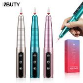 INBUTY Mașină profesională de găurit unghii 35000 RPM Set electric de lustruit unghii Burghie pentru unghii Manichiură Pedichiură Instrumente pentru unghii de salon
