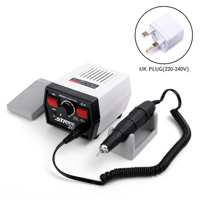 Cutie de control 65W Strong 204 35000RPM 30V Strong 210 102L Micromotor Piesă de mână Mașină electrică de manichiură Set freze pentru găurit unghii