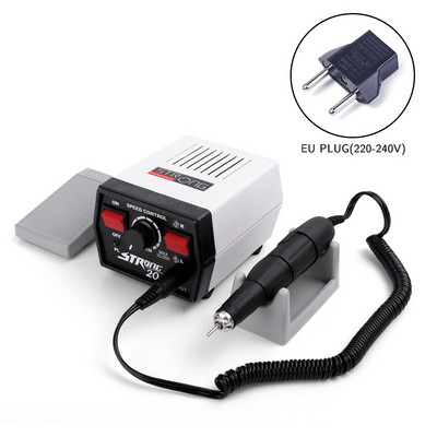 Cutie de control 65W Strong 204 35000RPM 30V Strong 210 102L Micromotor Piesă de mână Mașină electrică de manichiură Set freze pentru găurit unghii