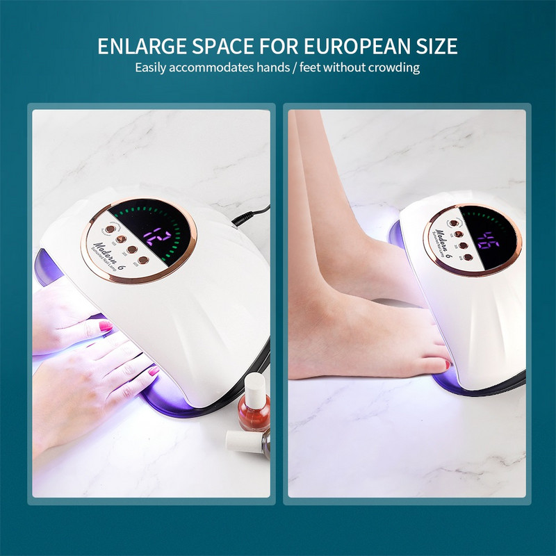 51LEDs sušilo za nokte UV LED svjetiljka za nokte za stvrdnjavanje svih gel lakova za nokte s senzorom pokreta Profesionalna oprema za alate za manikuru