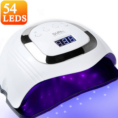 63LEDs Erőteljes UV LED-es körömszárító a szárításhoz körömgéllakk hordozható kivitel nagy LCD érintőképernyővel, intelligens szenzoros körömlámpával