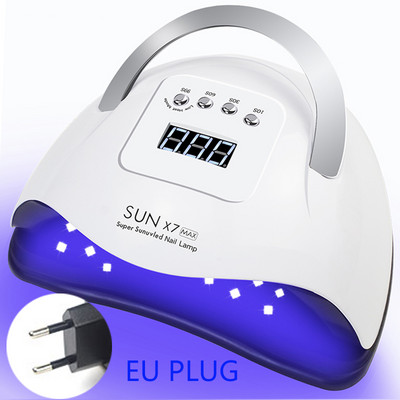 60LED zselé UV LED körömlámpa manikűr Körömfény Körömszárító mozgásérzékelővel Érintőkapcsoló 4 Időzítő mód zselés körömlakkhoz