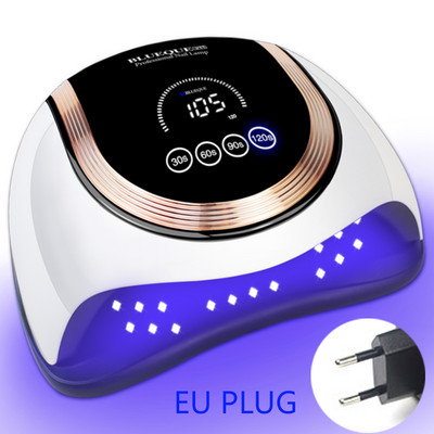 60LED zselé UV LED körömlámpa manikűr Körömfény Körömszárító mozgásérzékelővel Érintőkapcsoló 4 Időzítő mód zselés körömlakkhoz