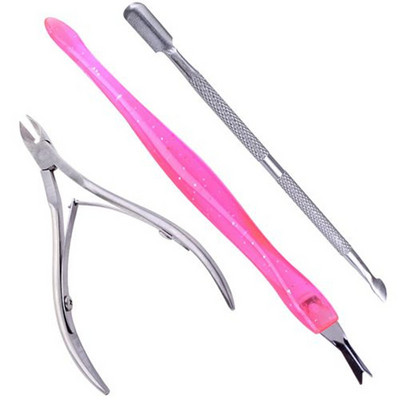 nails accesories Nail Cuticle Nipper Tool Spoon Pusher Remover Cutter Clipper Trimmer  Nail Art Manicure Tool