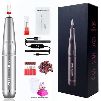 35000RPM Mașină electrică de găurit unghii Manichiură Gel de lustruit Pilă de unghii Set de burghiu pentru manichiură Instrument de unghii pentru salonul de unghii