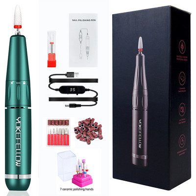 35000RPM Mașină electrică de găurit unghii Manichiură Gel de lustruit Pilă de unghii Set de burghiu pentru manichiură Instrument de unghii pentru salonul de unghii