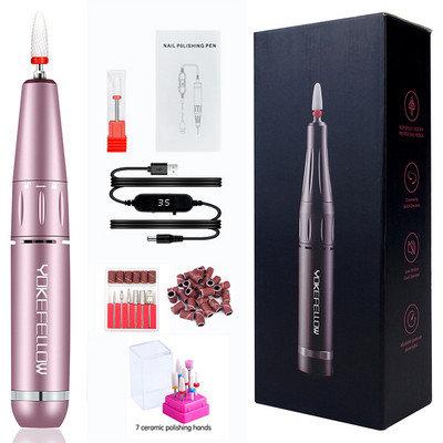 35000RPM Mașină electrică de găurit unghii Manichiură Gel de lustruit Pilă de unghii Set de burghiu pentru manichiură Instrument de unghii pentru salonul de unghii