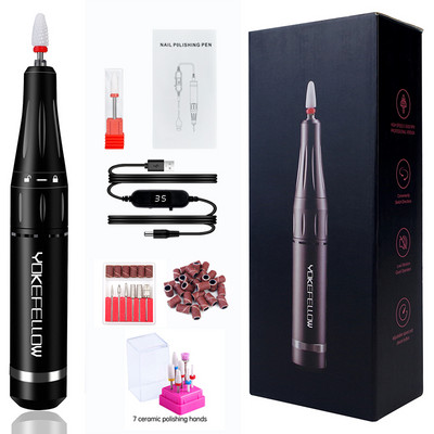 35000RPM Mașină electrică de găurit unghii Manichiură Gel de lustruit Pilă de unghii Set de burghiu pentru manichiură Instrument de unghii pentru salonul de unghii