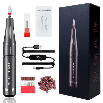 35000RPM Mașină electrică de găurit unghii Manichiură Gel de lustruit Pilă de unghii Set de burghiu pentru manichiură Instrument de unghii pentru salonul de unghii