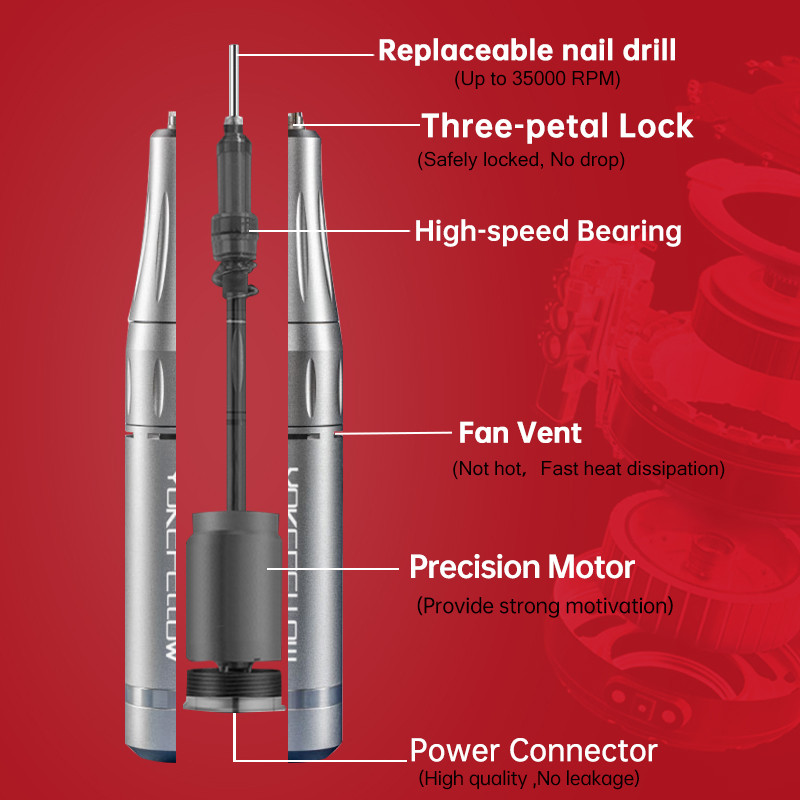 35000RPM Mașină electrică de găurit unghii Manichiură Gel de lustruit Pilă de unghii Set de burghiu pentru manichiură Instrument de unghii pentru salonul de unghii