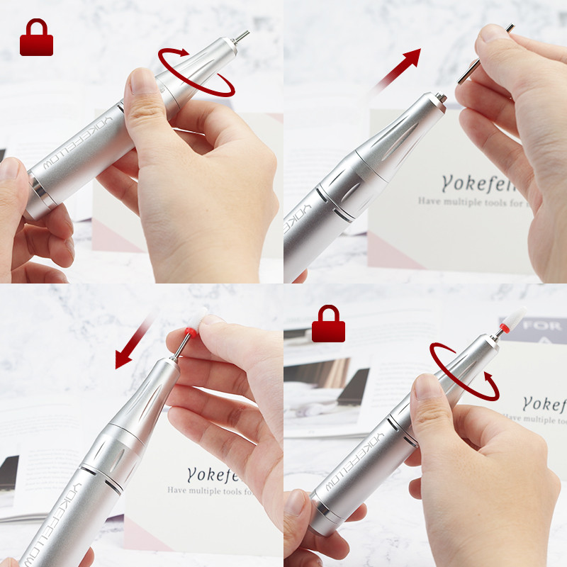 35000RPM Mașină electrică de găurit unghii Manichiură Gel de lustruit Pilă de unghii Set de burghiu pentru manichiură Instrument de unghii pentru salonul de unghii