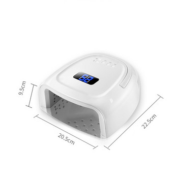 Sun UV S20 Επαναφορτιζόμενη λάμπα νυχιών 60W Wireless Gel Laquer Dryer Manicure Light Pedicure Lamps Cordless Nail UV LED