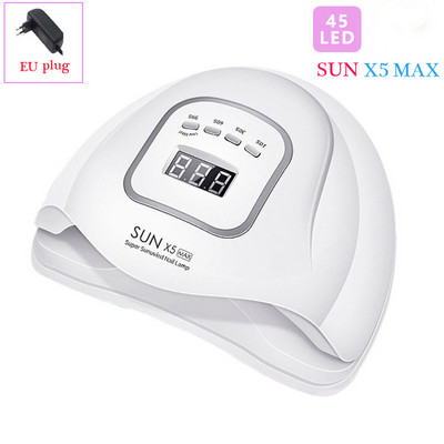 Körömszárító LED 90W köröm lámpa UV lámpa minden zselés körömlakk kikeményítésére Motion Sensing manikűr pedikűr szalon eszközzel 45 UV LED