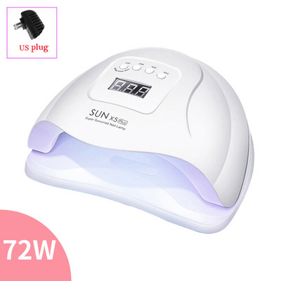Körömszárító LED 90W köröm lámpa UV lámpa minden zselés körömlakk kikeményítésére Motion Sensing manikűr pedikűr szalon eszközzel 45 UV LED