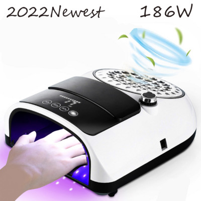 2IN1 Lampa velike snage 126 W LED svjetiljka za nokte za sušenje noktiju Usisavač velike snage 186 W Ventilator za usisavanje Sakupljač prašine