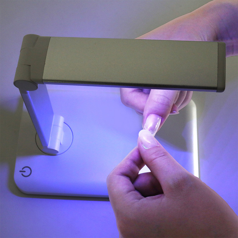 Lampă pentru unghii Lootaan, pliabilă, UV LED, uscător de lac de unghii cu gel, mașină de manichiură, lampă profesională portabilă cu USB, pentru salonul de acasă