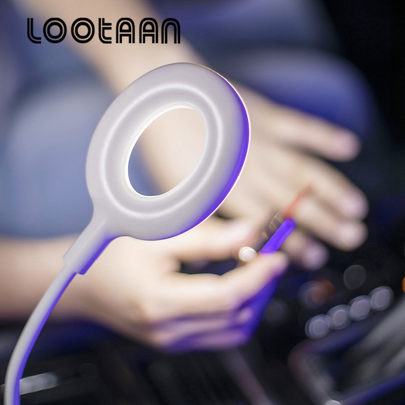 LOOTAAN Nauja 16 W USB LED nagų lempa Nešiojamas lankstomas UV džiovintuvas 8 LED Sulankstoma kepimo lemputė kietinti Pirštų nagų dailės salono įrankiai