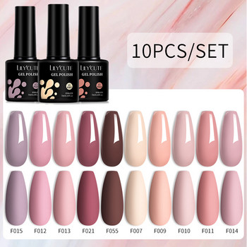 LILYCUTE 10Pcs/Σετ Gel Nail Polish Σετ 2022 Φθινοπωρινό Σετ Μανικιούρ Νυχιών Ημιμόνιμο Soak Off UV LED DIY Gel Polish 7ML