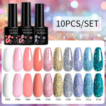 LILYCUTE 10Pcs/Σετ Gel Nail Polish Σετ 2022 Φθινοπωρινό Σετ Μανικιούρ Νυχιών Ημιμόνιμο Soak Off UV LED DIY Gel Polish 7ML