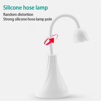 Lampa za nokte s cvijetom ruže Nova punjiva baterija u japanskom stilu Bijeli lotos Lampa za pečenje za manikuru Naljepnica Namjenska sušila za nokte