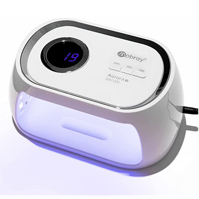 Mobray UV LED лампа за сушене на нокти с функция за синхронизиране с 3 предавки Професионална бързосъхнеща UV светлина за маникюр с гел нокти