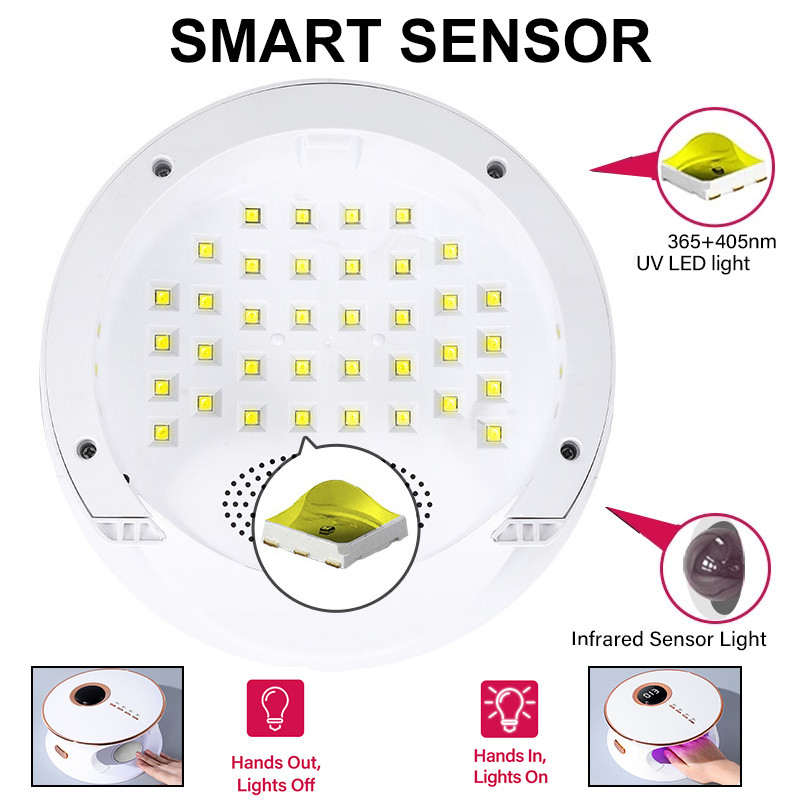 UV LED lámpa körömhöz Professzionális körömszárítók minden zselés körömlakk kikeményítéséhez Szalonfelszerelés Eszközök Minden kellék a manikűrhöz