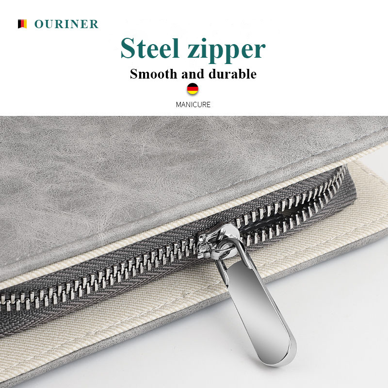 Set de manichiură profesional 12 în 1 Kit cu funcții complete Seturi de pedichiură din oțel inoxidabil cu husă portabilă din piele Idee cadou