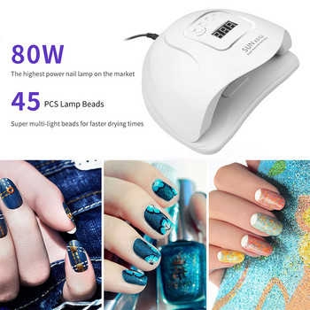 Hot Nail Dryer UV LED Λάμπα νυχιών LEDs Λάμπα για ωρίμανση UV Gel βερνίκι νυχιών με αισθητήρα LCD οθόνη λάμπα νυχιών Εργαλεία 2 χρωμάτων