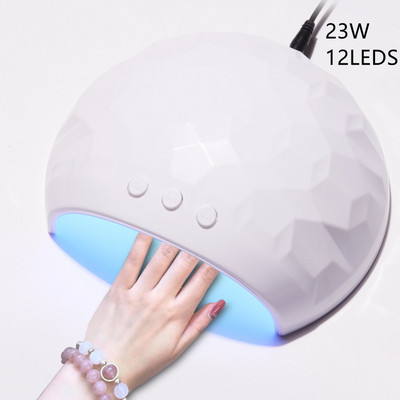 UV LED svjetiljka za nokte s 18/12 kom LED dioda za stvrdnjavanje gela za nokte Lampa za sušenje laka za nokte 60/90/120s Auto senzorski alati za manikuru
