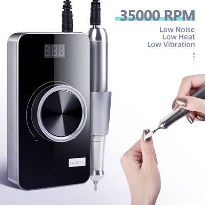 Mașină de găurit unghii KADS 35000rpm Motor fără perii reîncărcabil Aparatură electrică portabilă pentru găurit de manichiură Polizor pentru unghii