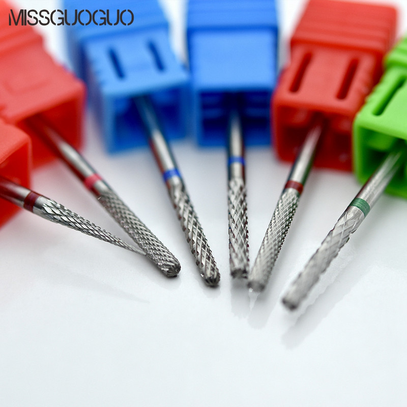 MISSGUOGUO Nail Art Električna svrdla za nokte Rezači za manikuru Svrdla za stroj za manikuru Nail Art Drilling Bits Savjeti