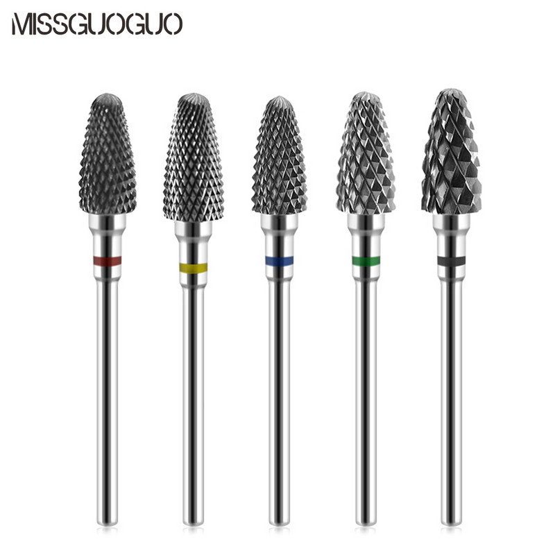 MISSGUOGUO Nail Art Električna svrdla za nokte Rezači za manikuru Svrdla za stroj za manikuru Nail Art Drilling Bits Savjeti