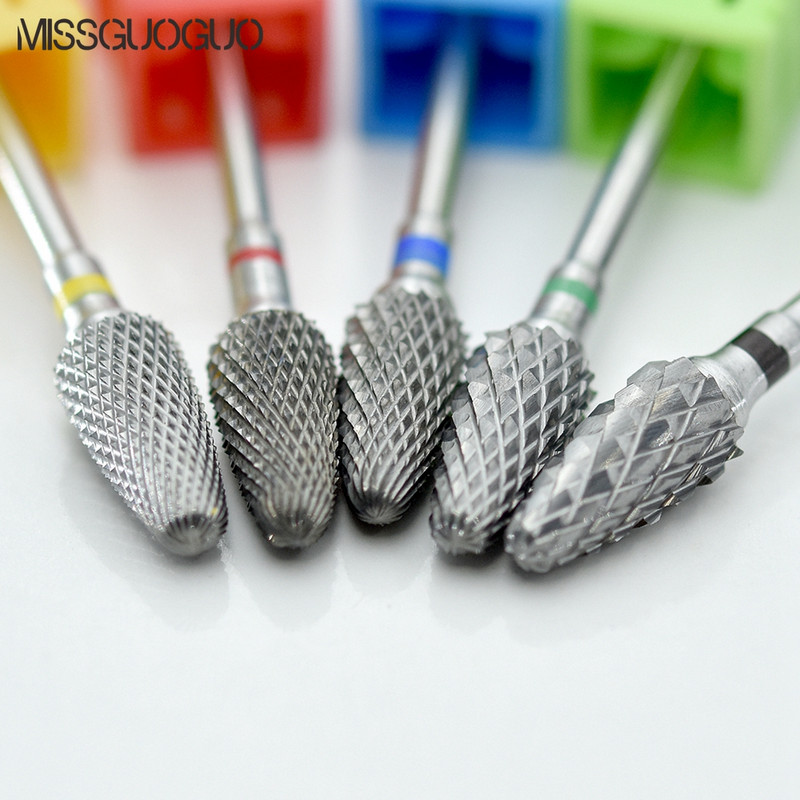 MISSGUOGUO Nail Art Električna svrdla za nokte Rezači za manikuru Svrdla za stroj za manikuru Nail Art Drilling Bits Savjeti