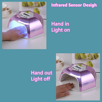 Λάμπα νυχιών 83W UV LED με 42 τεμ. LED για σκληρυντικό gel Nail Dryer Drying Nail Polish Lamp 10/30/60/99s Auto Sensor Manicure Tools