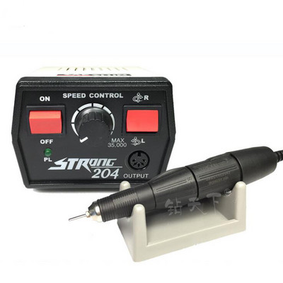 35000RPM 65W Strong 204 vezérlődoboz Erős 210 102L Mikromotor Fogantyú Elektromos Körömfúró manikűr gép Körömreszelő készlet