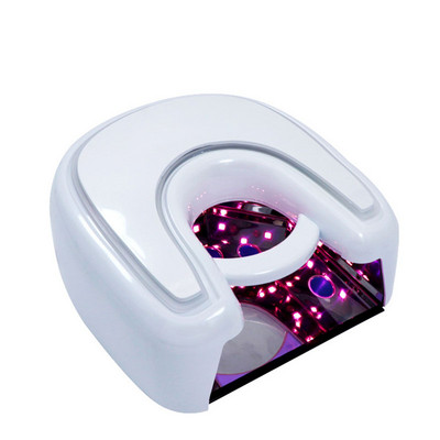 Lampă de unghii reîncărcabilă fără logo, 48W, mașină de uscător cu lac de gel, cu lumină roșie, lipici pentru unghii, lampă LED UV fără fir pentru unghii.