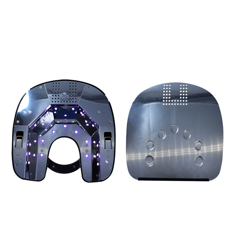 Lampă de unghii reîncărcabilă fără logo, 48W, mașină de uscător cu lac de gel, cu lumină roșie, lipici pentru unghii, lampă LED UV fără fir pentru unghii.