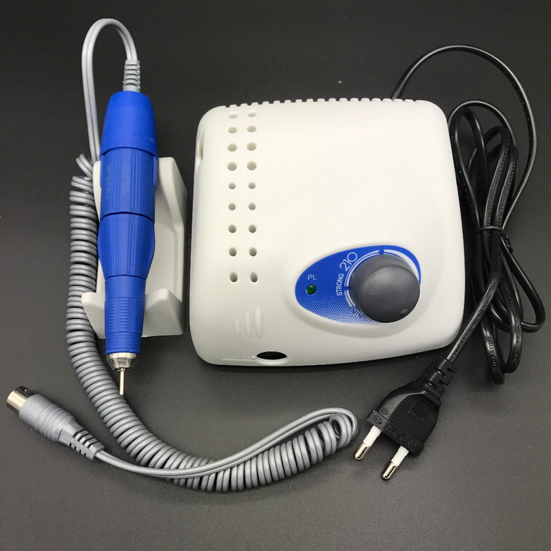Mașină electrică de găurit unghii 65W 35000RPM Strong 210 Model 102L Piesă de mână Manichiură Pedichiură Pilă pentru unghii Echipament pentru arta unghiilor