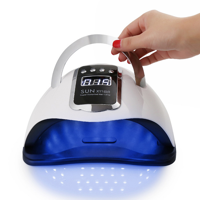 Sun X11 Max körömszárító Professzionális UV körömlámpa 66 LED körömszárításhoz, zselé polírozáshoz 4 időre beállított Smart Sensor manikűr eszköz